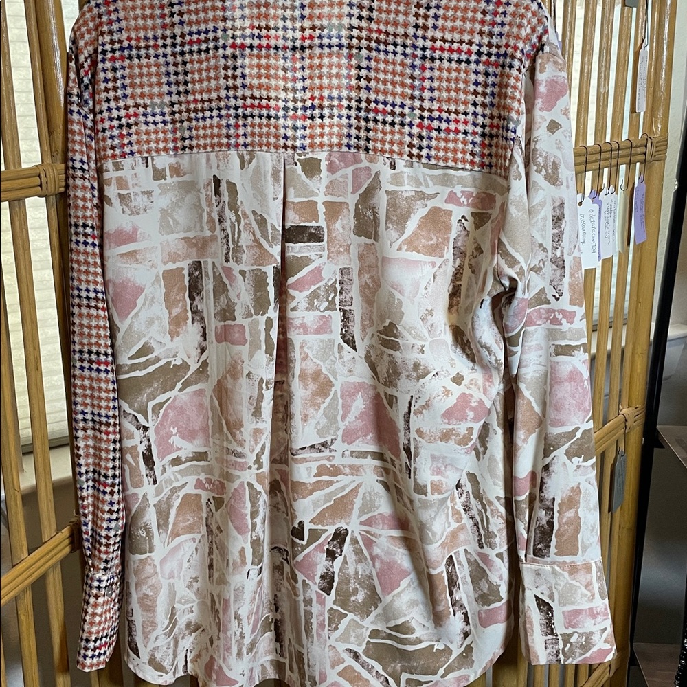 Entro Colorful Patterned Blouse - image 5